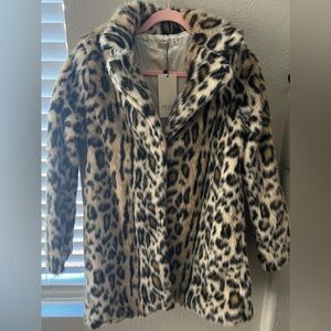 Leopard coat size M